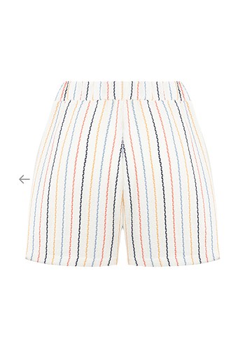 Mudo çizgili Kadın Şort - Görsel 4