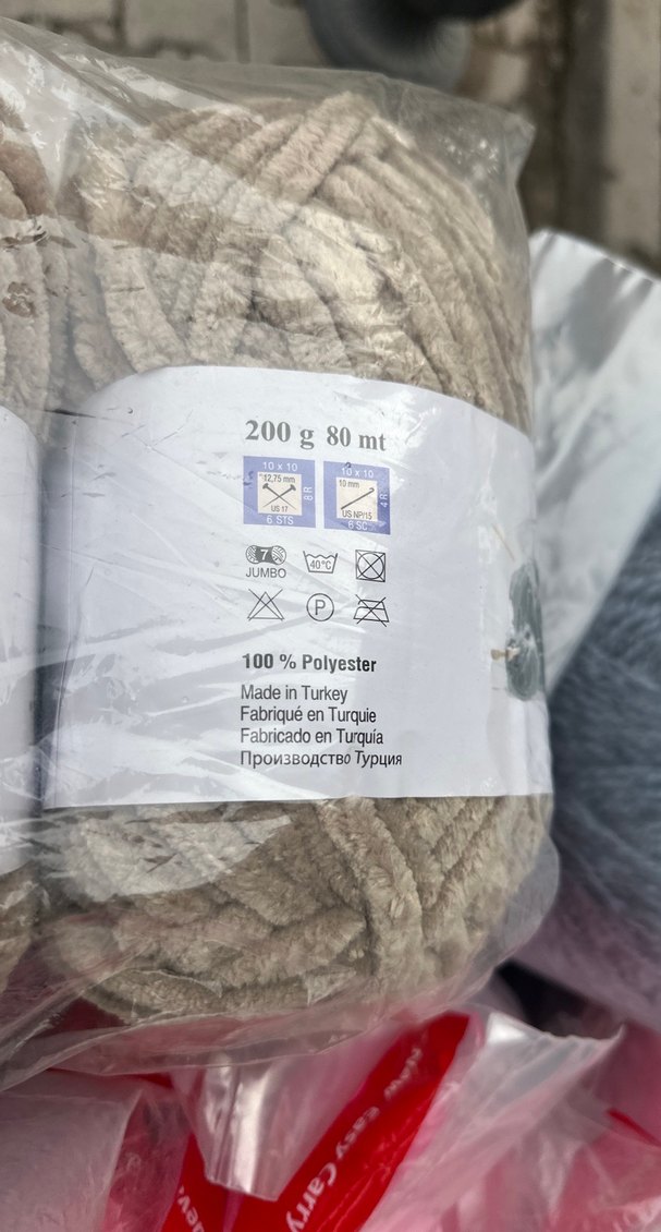 Gala Mix Bursa Chenille İplik kadife kalın 3 yumak - Görsel 2