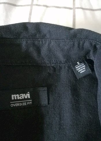 s Beden Erkek Siyah Denim Gömlek, Kısa Kollu, Salaş Kesim