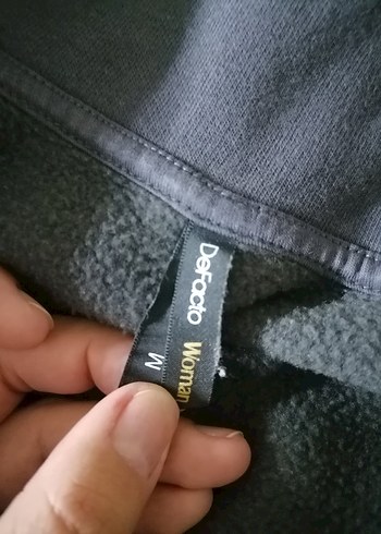 Defacto Gri Yarım Fermuarlı Kadın Sweatshirt