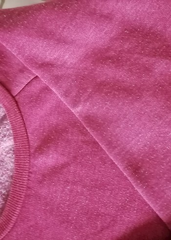 diğer Beden Bordo Kadın Sweatshirt, Yuvarlak Yaka, Salaş Kesim
