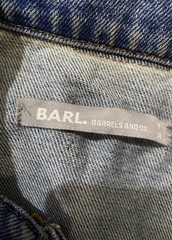 Düğmeli Mavi Kadın Denim Ceket - Görsel 4