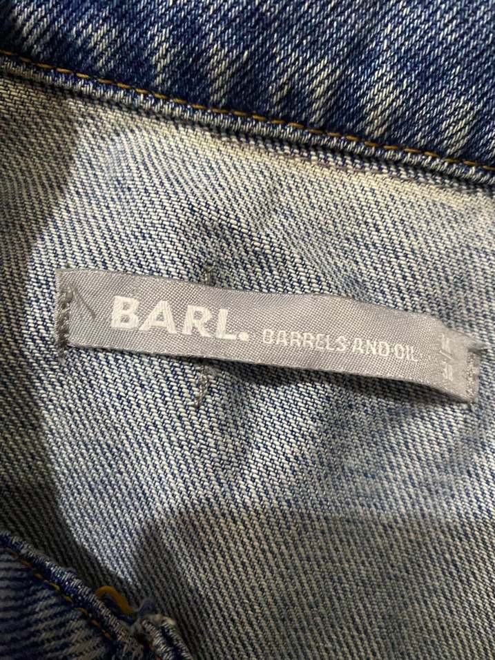 Düğmeli Mavi Kadın Denim Ceket - Görsel 4