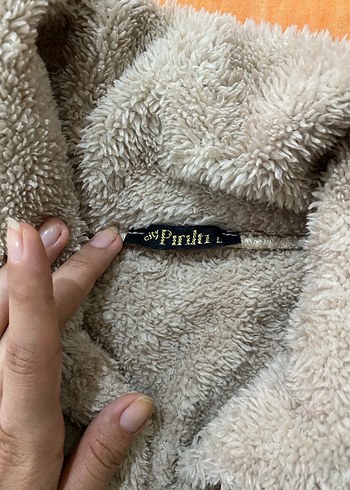 Düğmeli Gri Kadın Midi Ceket - Görsel 3