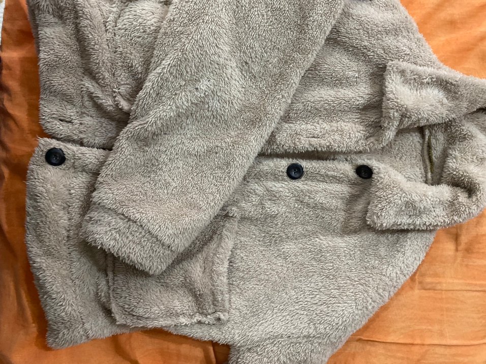 Düğmeli Gri Kadın Midi Ceket - Görsel 2