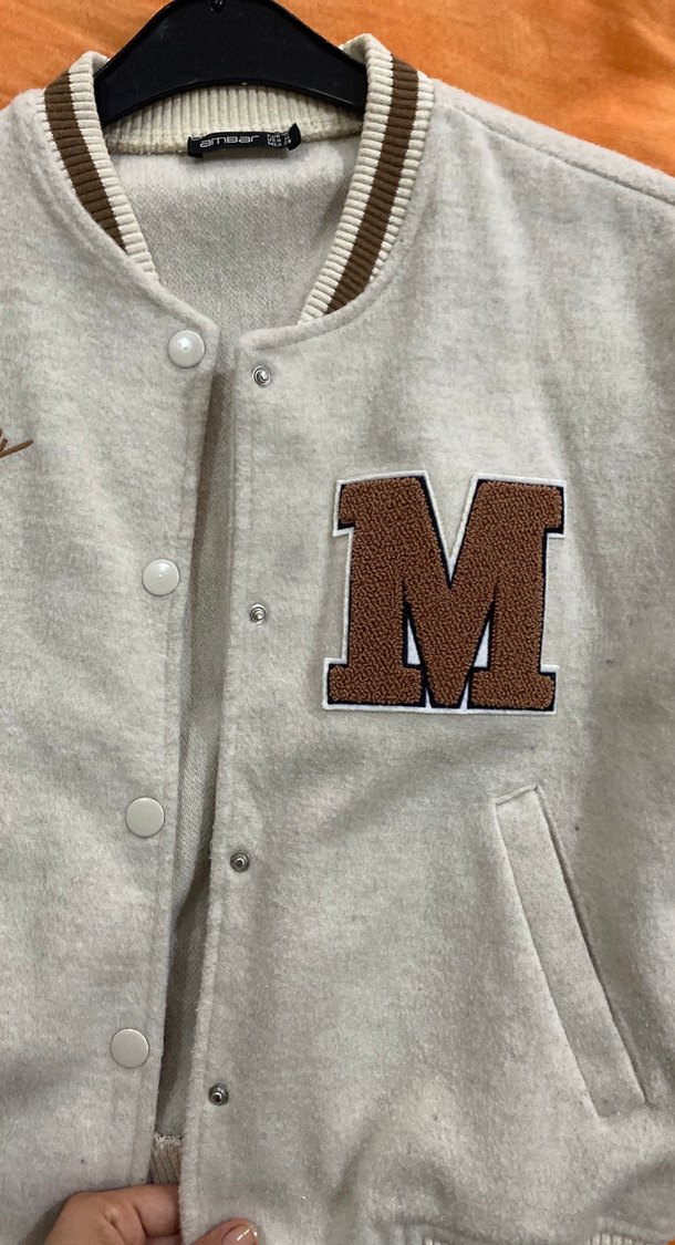 Kadın Gri Baskılı Spor Ceket - Görsel 3