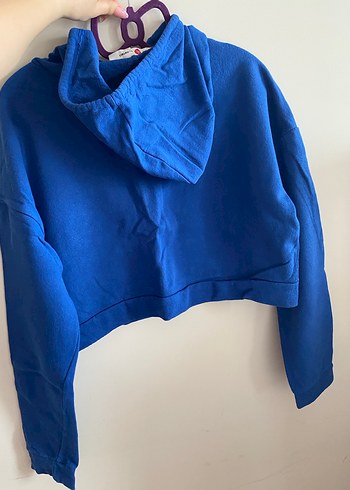 Koton Kapüşonlu Mavi Kadın Sweatshirt