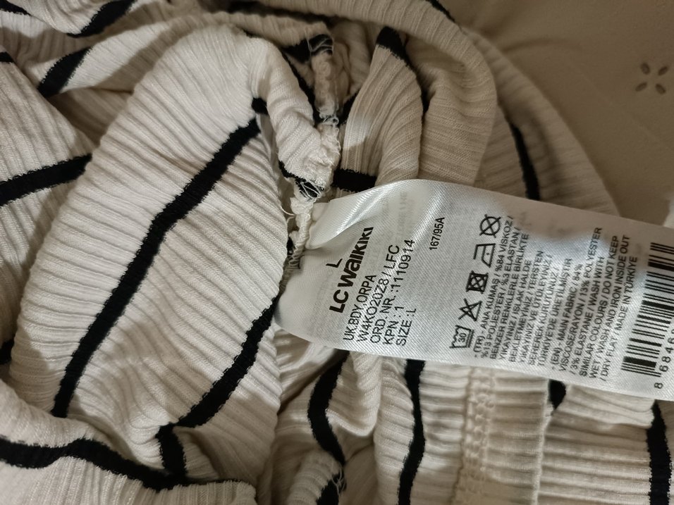 Uzun Kollu Çizgili Hamile Bluzu - Görsel 2