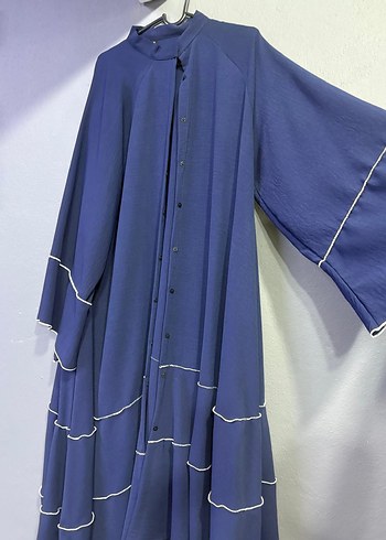 42 Beden lacivert Renk ASİMETRİK KESİM ABAYA