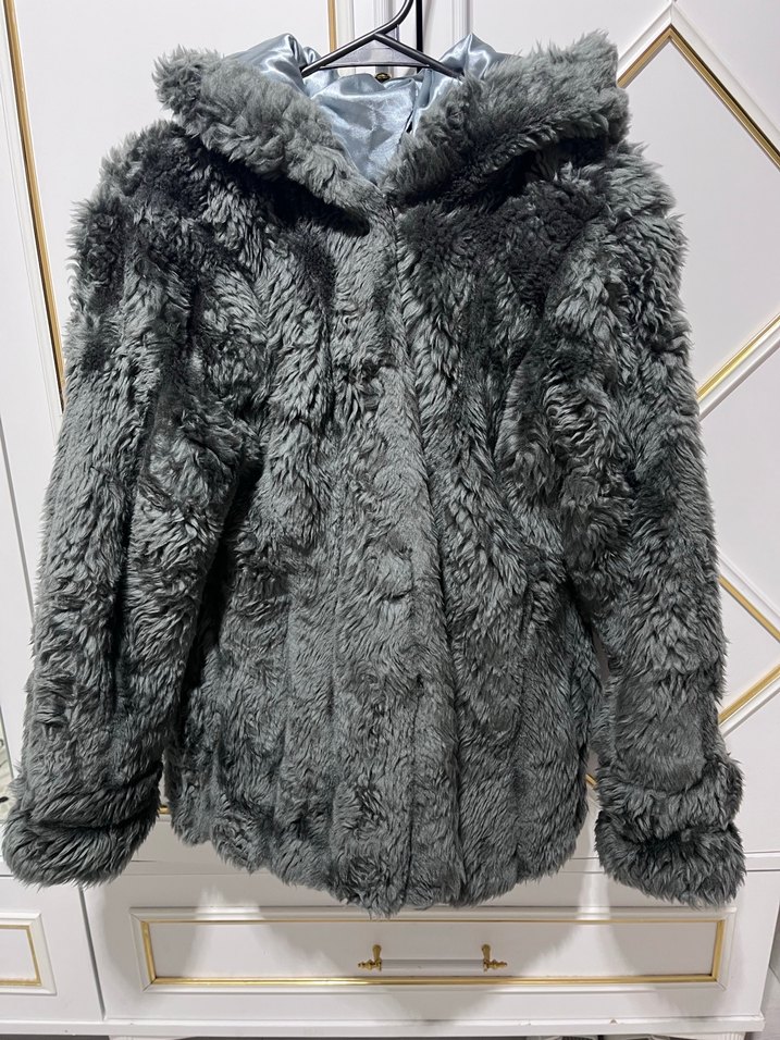 Gri Kürk Mont - Görsel 4