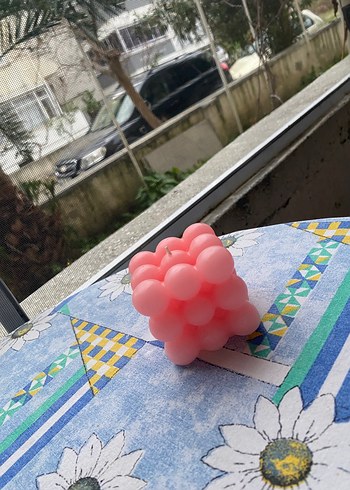 Pembe Renkli Baloncuk Mum - Görsel 2
