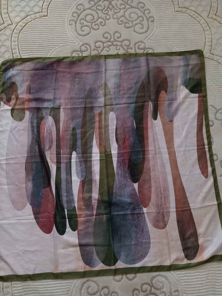 Kadın Çok Renkli Modern Şal - Görsel 2