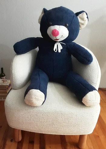 Beden Büyük Boy Koyu Mavi Peluş Ayı Oyuncak