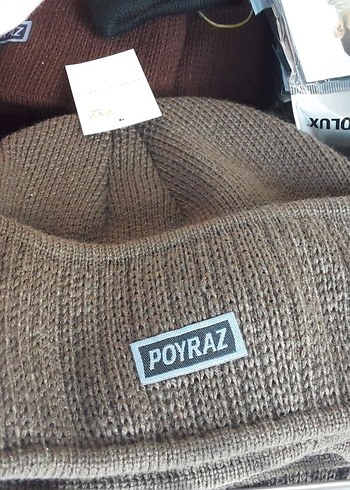 Kahverengi Örgü Kadın Bere POYRAZ - Görsel 4