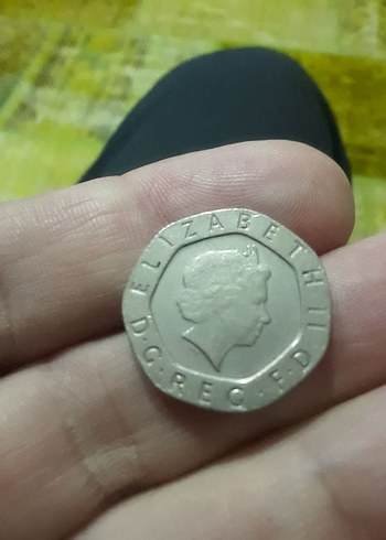 2001 Gri Yirmi Pence Madeni Para - Görsel 2