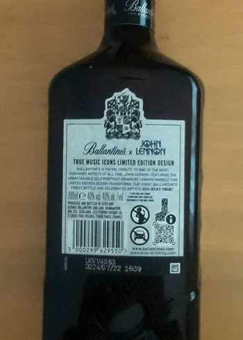 John Lennon Ballantine's Aftershave Losyonu 70ml - Görsel 2