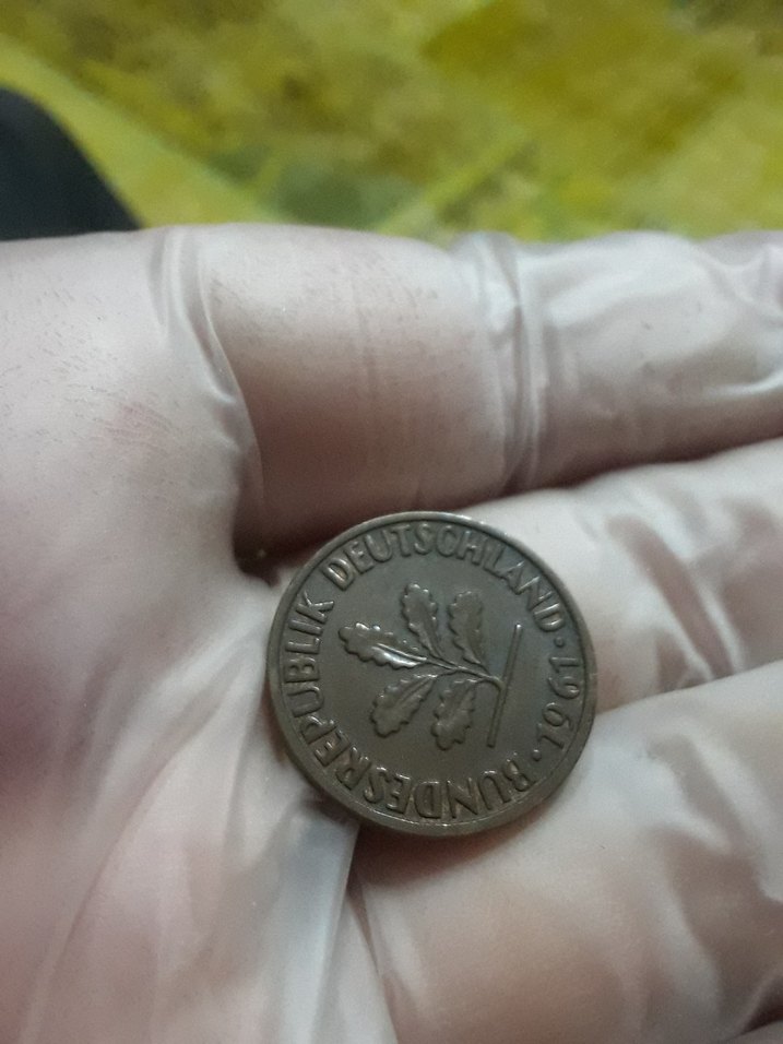 Vintage Erkek Rozeti 2 Pfennig - Görsel 2