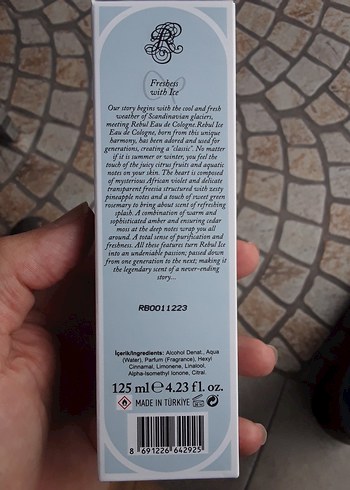 Rebul Ice Kadın Kolonyası 80° Spreyli SIFIR ürünüdür. - Görsel 5