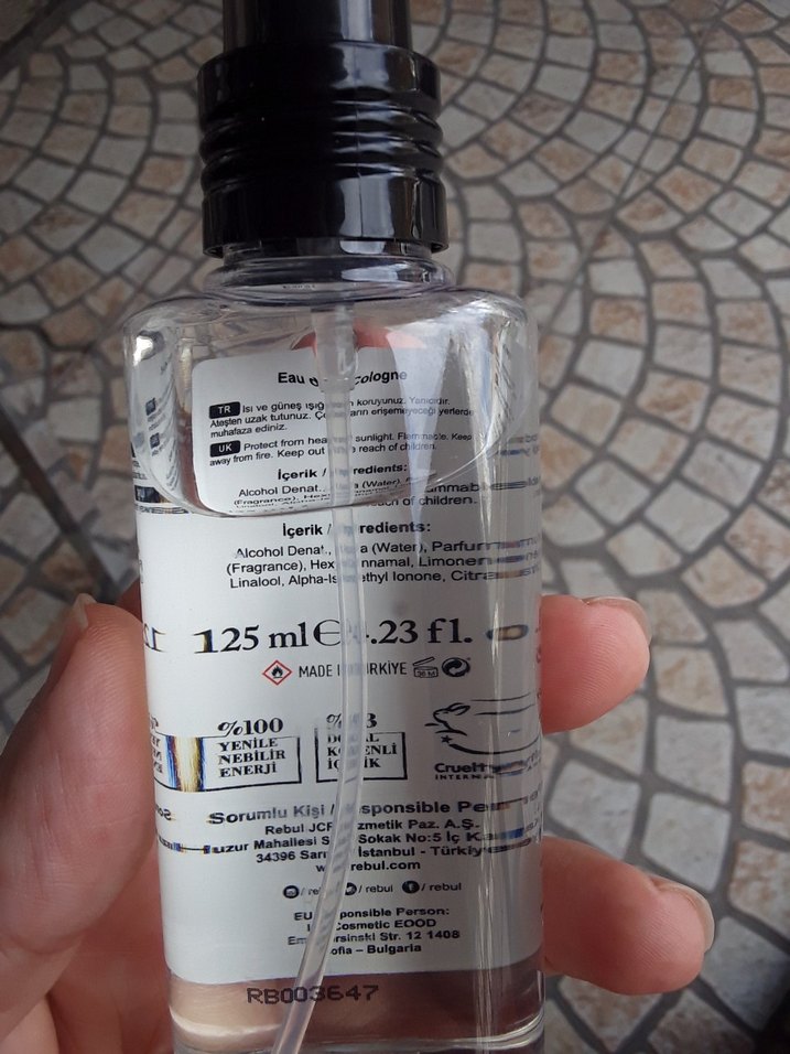 Rebul Ice Kadın Kolonyası 80° Spreyli SIFIR ürünüdür. - Görsel 3