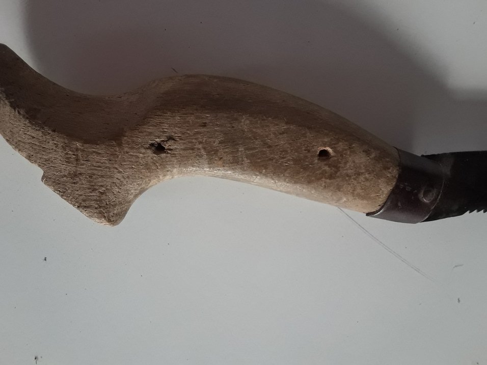 Koyu Bej Ahşap Saplı Katlanır Bıçak - Görsel 4