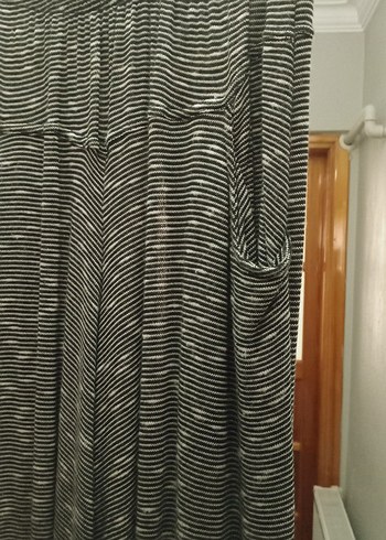 Gri Zebra Desenli Uzun Dökumlu Pantolon uygun Fiyat - Görsel 2