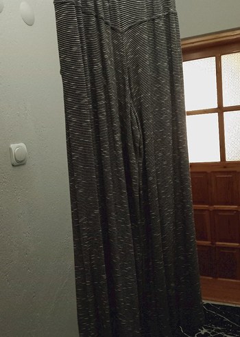 Gri Zebra Desenli Uzun Dökumlu Pantolon uygun Fiyat - Görsel 3