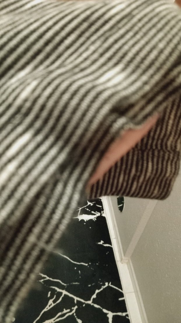 Gri Zebra Desenli Uzun Dökumlu Pantolon uygun Fiyat - Görsel 5