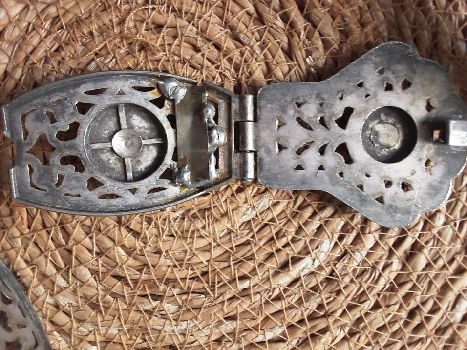 Koyu Kahverengi Bohem Metal Örgü Tokalı Kadın Kemer france. - Görsel 2