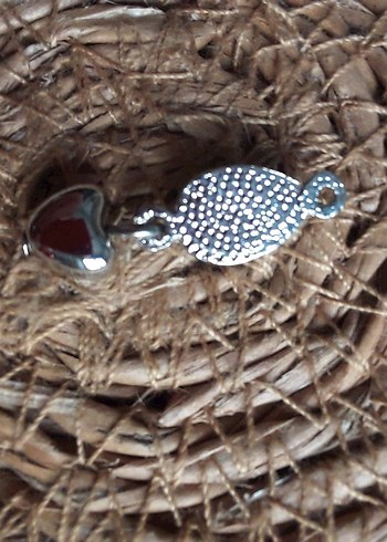 Mavi Parlak Boncuklu Kadın Kolye Ucu - Görsel 2