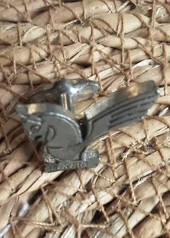 Gri Vintage Erkek Rozeti - Görsel 2