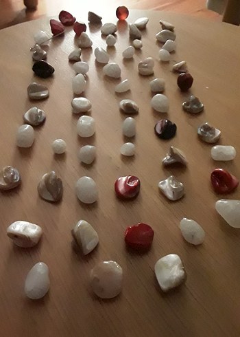 Çok Renkli Doğal Taşlar Takı Amaçlı 60 adet - Görsel 5