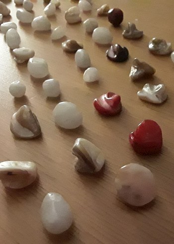 Çok Renkli Doğal Taşlar Takı Amaçlı 60 adet - Görsel 2