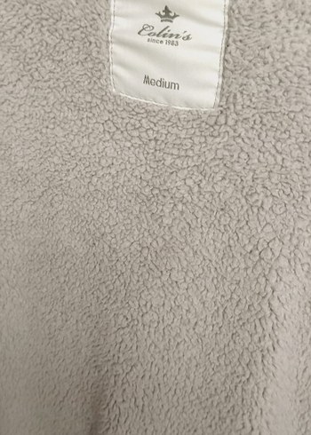 Kadın Gri Kürklü Triko Sweatshirt - Görsel 5