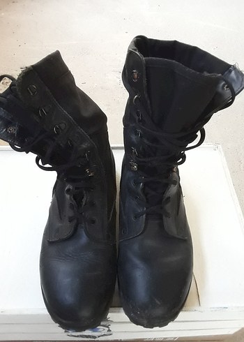 Askeri Siyah Erkek Bot - Sokak Stili 2017 üretim - Görsel 3