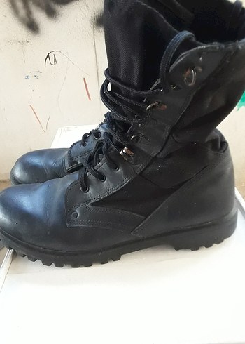 Askeri Siyah Erkek Bot - Sokak Stili 2017 üretim - Görsel 2
