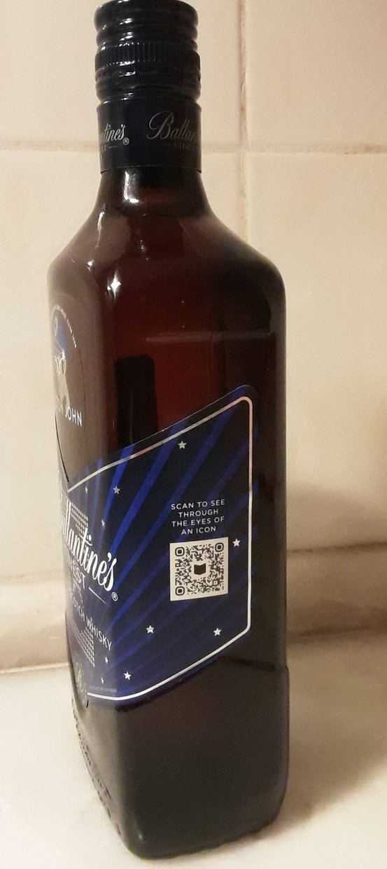 Ballantine's Finest Mavi Vintage Viski Şişesi Özel koleksiyon - Görsel 2