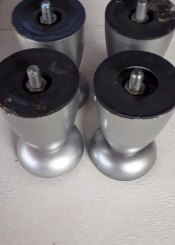 Gri Metal Ayaklı Dekoratif Ev Parçaları 10cm - Görsel 3