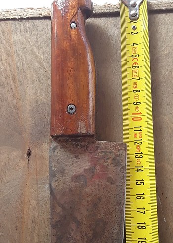 El Yapımı  Kahverengi Ahşap Saplı Bıçak - Görsel 3