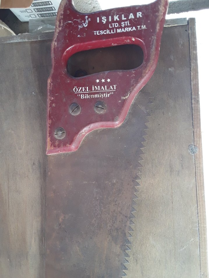 Koyu Kahverengi Ahşa60 cm  Testere - Görsel 2