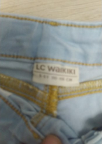 Kızlar için Mavi Denim Şort - Görsel 3