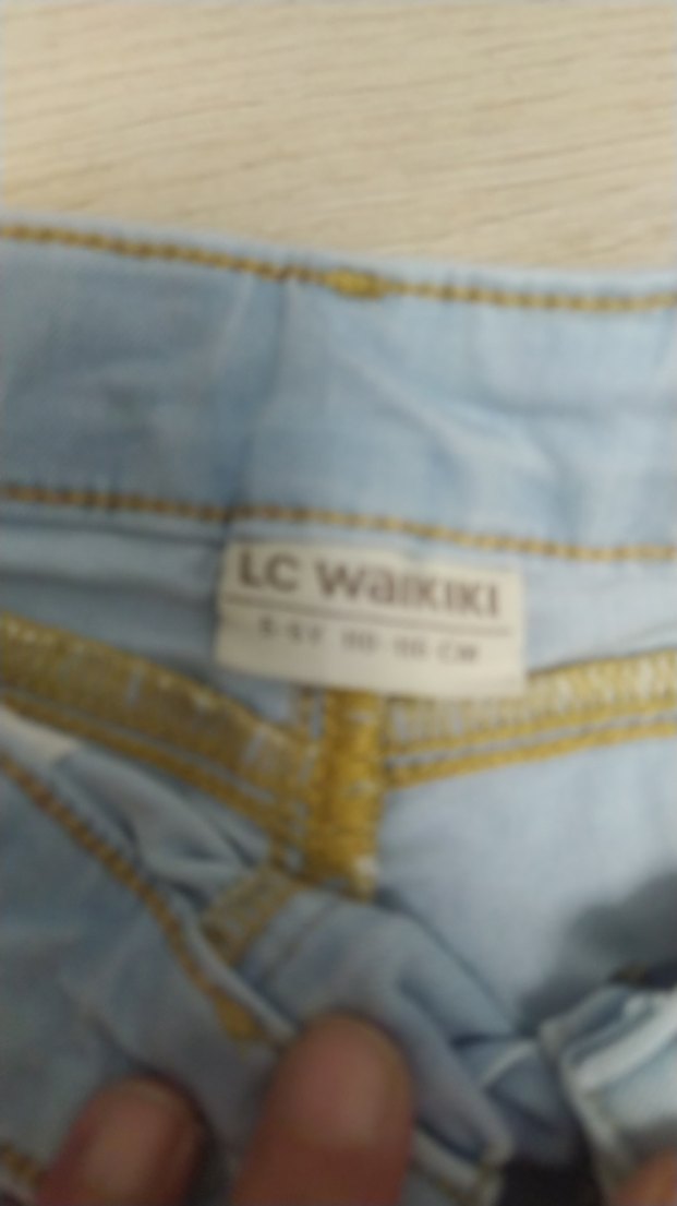 Kızlar için Mavi Denim Şort - Görsel 3