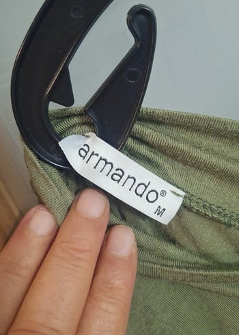 Yeşil V Yaka Hamile Keten Gömlek - Görsel 6