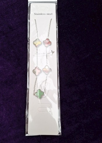 Çiçek Desenli Çok Renkli Kadın El Zinciri - Görsel 2