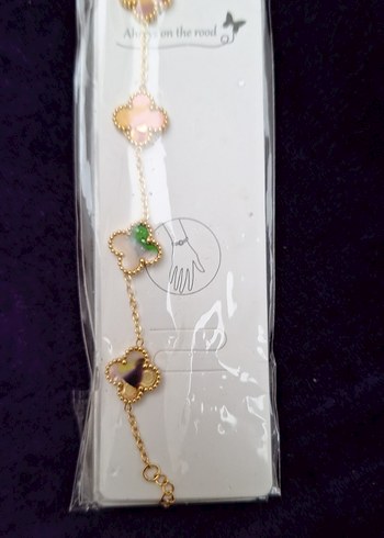 Renkli Zincir Detaylı Kadın Bileklik - Görsel 2