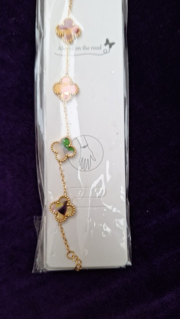 Renkli Zincir Detaylı Kadın Bileklik - Görsel 2