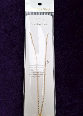 Altın Renkli Mini Balık Figürlü Zincir Kolye - Görsel 2