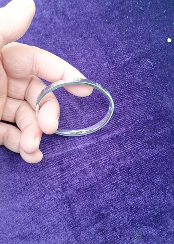 Esnek Mor Minimalist Kadın Bileklik - Görsel 3