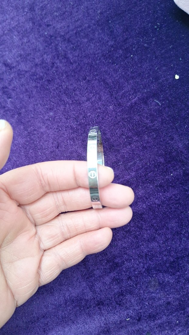 Esnek Mor Minimalist Kadın Bileklik - Görsel 2