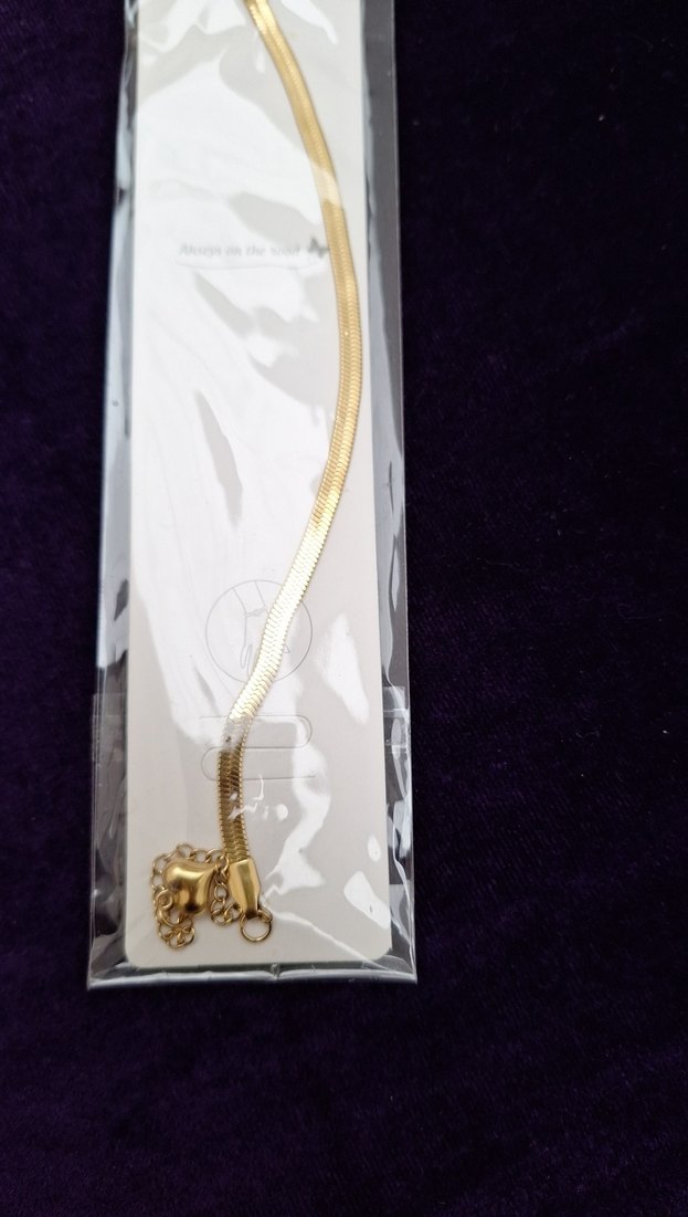 Kadın Parlak Altın Zincirli El Zinciri - Görsel 2