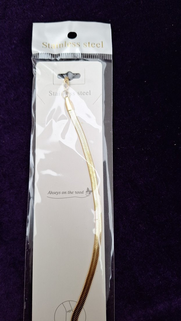 Kadın Parlak Altın Zincirli El Zinciri - Görsel 3